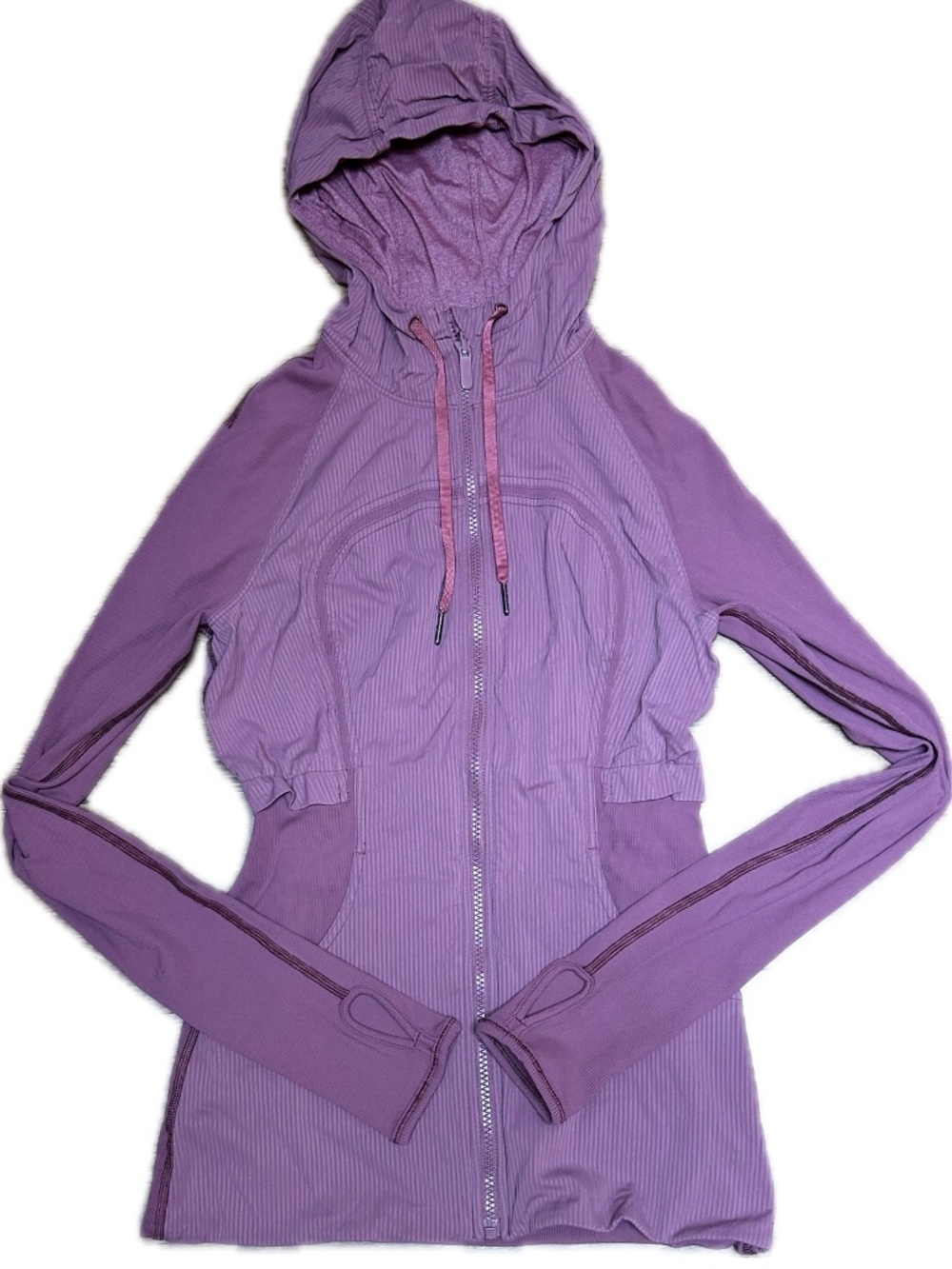 Lululemon Dance Studio mauve  pink ruched backed  size 4
